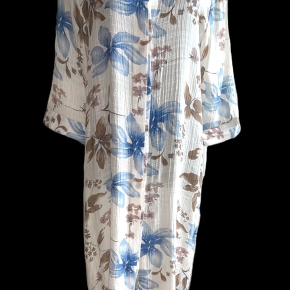 Floral Choker collar  button down dress - Picture 7 of 8